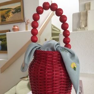 Anthropologie Basket/Bucket Handbag